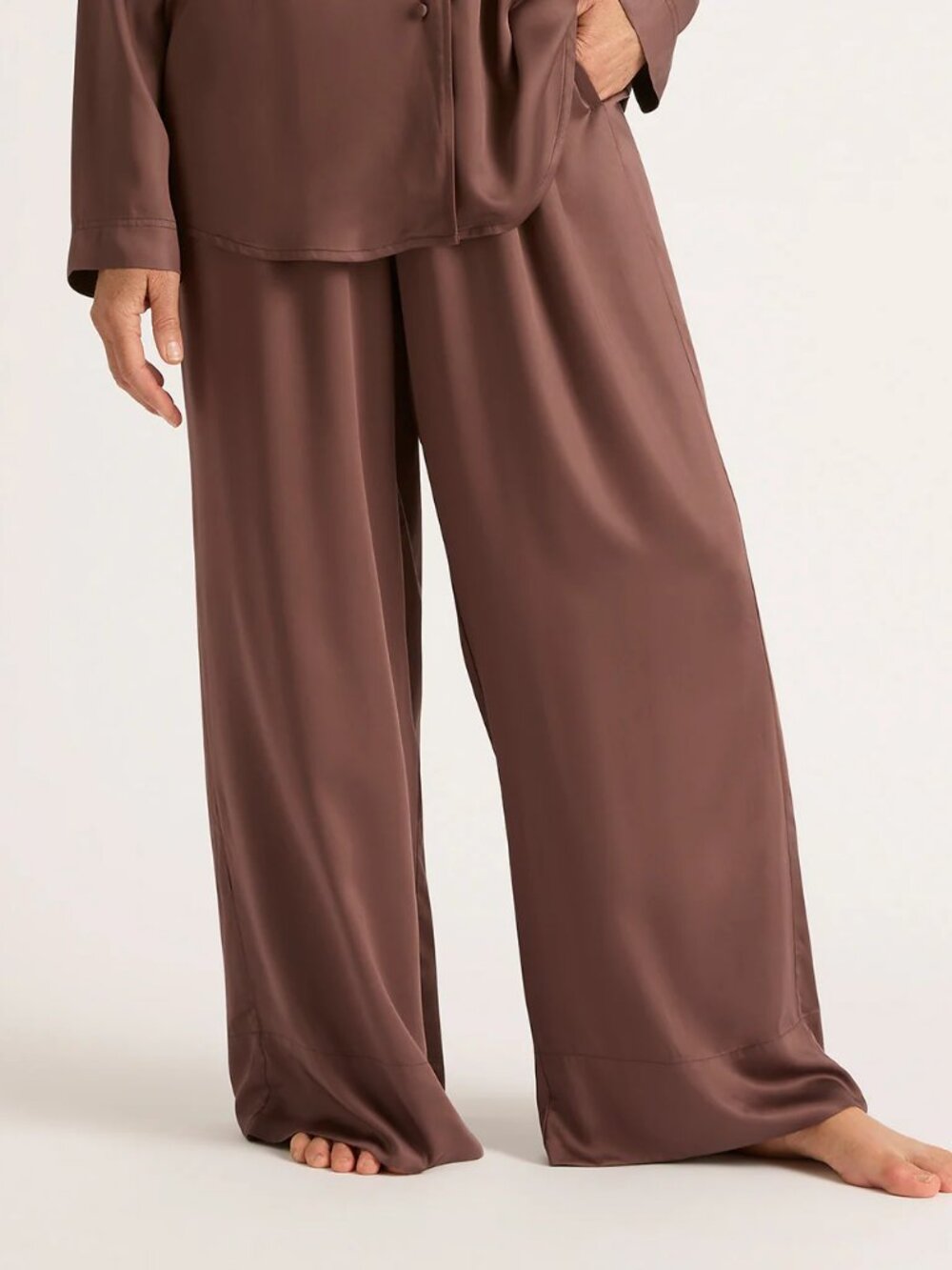 NWT Boody Vegan Silk Pajama Pants Garnet